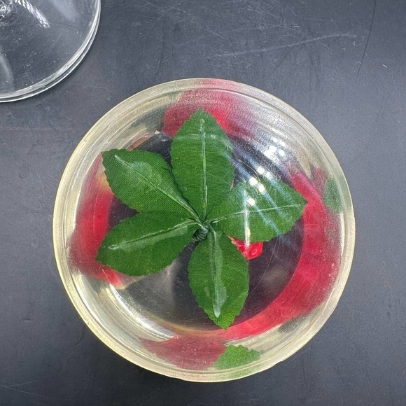 Vintage Lucite Strawberry Jelly Jar w/Spoon Retro MCM - Picture 3 of 7